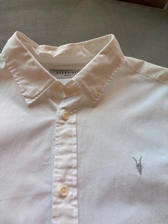 All Saints White Button-Down Shirt - Picture 3 of 11